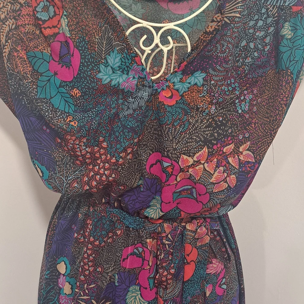 Vintage Walden Classics Boho Retro Witchy Dress with Belt, Size Medium-Large. - Picture 2 of 15